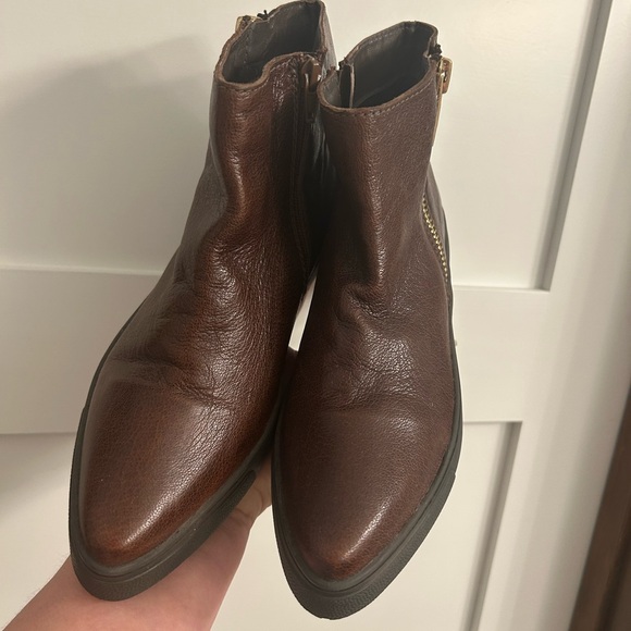 Chelsea Crew Brown London Leather Ankle Boots Size 40 - Picture 4 of 14